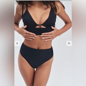 Frankie’s bikinis Bellamy Ribbed Bikini Top
